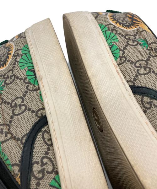 GUCCI（グッチ）GUCCI (グッチ) GGスプリーム ベンガルタイガー スリッポン マルチカラー サイズ:7の古着・服飾アイテム