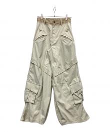 Knuth Marf（クヌースマーフ）の古着「docking nylon pants(unisex)」｜アイボリー×ベージュ
