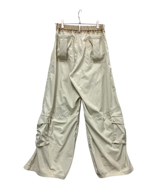 Knuth Marf（クヌースマーフ）Knuth Marf (クヌースマーフ) docking nylon pants(unisex) アイボリー×ベージュ サイズ:Sの古着・服飾アイテム