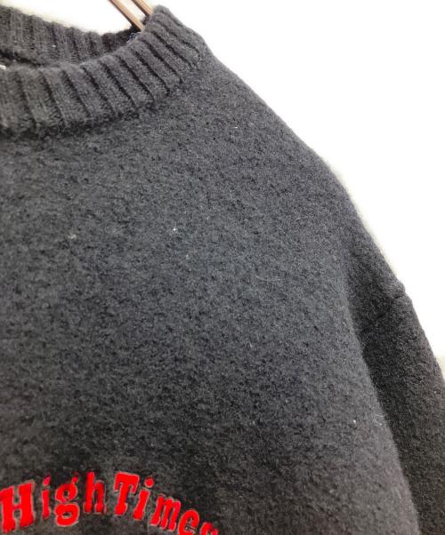 HIGH TIMES（ハイ タイムズ）HIGH TIMES (ハイ タイムズ) WACKO MARIA (ワコマリア) 厚手ニット ブラック サイズ:Mの古着・服飾アイテム
