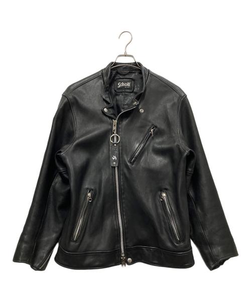 Schott（ショット）Schott (ショット) ダブルライダースジャケット ブラック サイズ:Lの古着・服飾アイテム