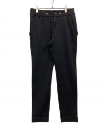 AKM（エーケーエム）の古着「DUAL WARM BARE PONTI SWING EASY PANTS」｜ブラック