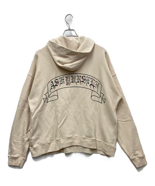 askyurself（アスクユアセルフ）askyurself (アスクユアセルフ) プルオーバーパーカー アイボリー サイズ:Mの古着・服飾アイテム