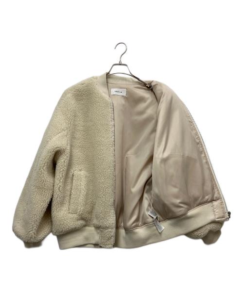 FRAY ID（フレイ アイディー）FRAY ID (フレイ アイディー) ボアジャケット ベージュ サイズ:1の古着・服飾アイテム