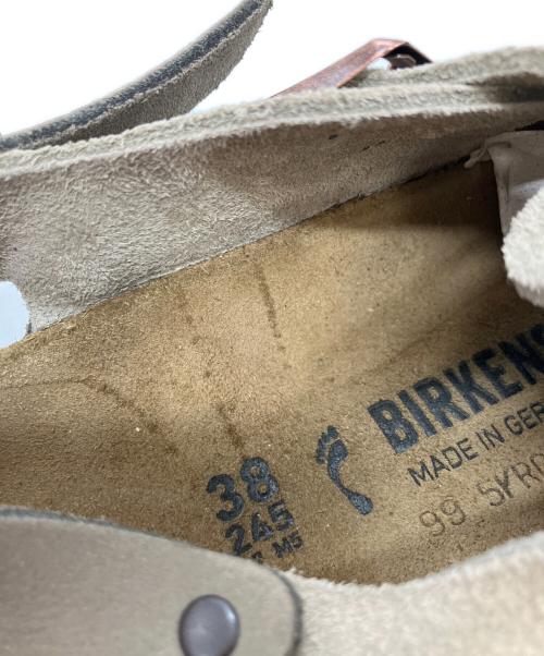 BIRKENSTOCK（ビルケンシュトック）BIRKENSTOCK (ビルケンシュトック) TOKIO SUEDE アイボリー サイズ:24.5の古着・服飾アイテム