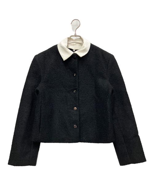 BIRTHDAY BASH（バースデーバッシュ）BIRTHDAY BASH (バースデーバッシュ) 2WAY COLLAR BOUCLE JACKET ブラック サイズ:不明の古着・服飾アイテム