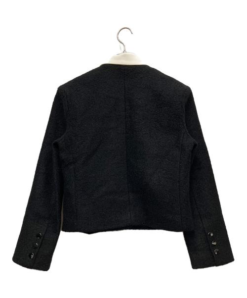 BIRTHDAY BASH（バースデーバッシュ）BIRTHDAY BASH (バースデーバッシュ) 2WAY COLLAR BOUCLE JACKET ブラック サイズ:不明の古着・服飾アイテム
