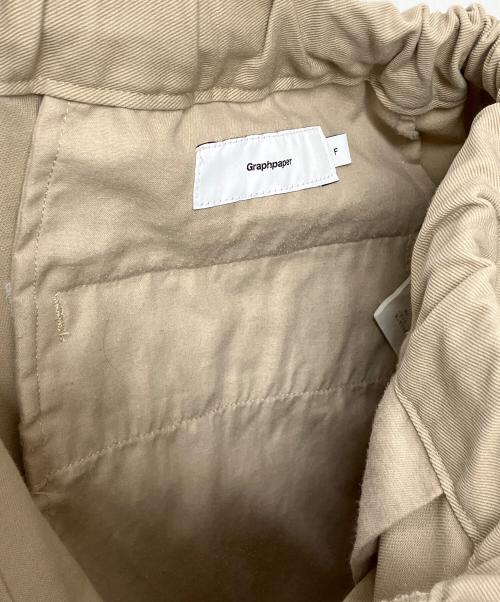 Graphpaper（グラフペーパー）Graphpaper (グラフペーパー) コットンツイルコックパンツ ベージュ サイズ:FREEの古着・服飾アイテム