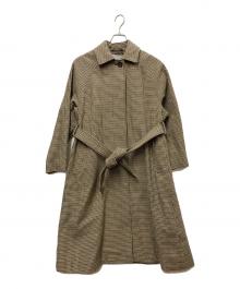 MACKINTOSH PHILOSOPHY（マッキントッシュ フィロソフィー）の古着「ステンカラーコート」｜ブラウン×グリーン