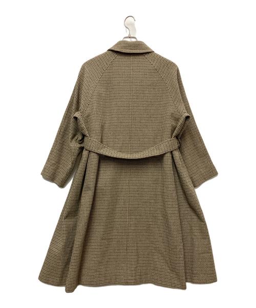 MACKINTOSH PHILOSOPHY（マッキントッシュ フィロソフィー）MACKINTOSH PHILOSOPHY (マッキントッシュ フィロソフィー) ステンカラーコート ブラウン×グリーン サイズ:2の古着・服飾アイテム