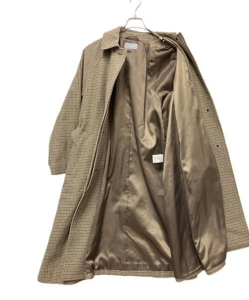 MACKINTOSH PHILOSOPHY（マッキントッシュ フィロソフィー）MACKINTOSH PHILOSOPHY (マッキントッシュ フィロソフィー) ステンカラーコート ブラウン×グリーン サイズ:2の古着・服飾アイテム