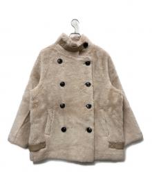 LAULEN（ローレン）の古着「B3 boa jacket」｜ベージュ