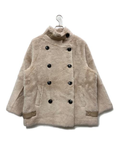 LAULEN（ローレン）LAULEN (ローレン) B3 boa jacket ベージュ サイズ:Mの古着・服飾アイテム