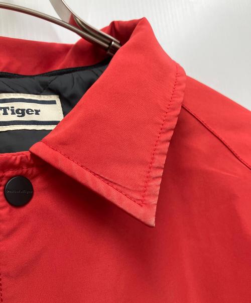 Onitsuka Tiger（オニツカタイガー）Onitsuka Tiger (オニツカタイガー) コーチジャケット レッド サイズ:XLの古着・服飾アイテム