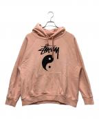 stussyステューシー）の古着「プルオーバーパーカー」｜ピンク