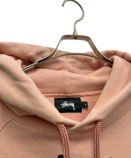 stussy（ステューシー）stussy (ステューシー) プルオーバーパーカー ピンク サイズ:Sの古着・服飾アイテム