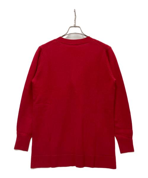 TAKASHIMAYA（高島屋）TAKASHIMAYA (高島屋) 厚手カーディガン ディープレッド サイズ:Mの古着・服飾アイテム