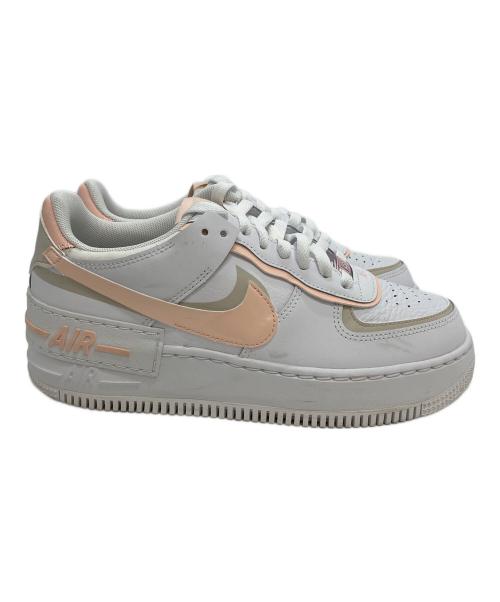 NIKE（ナイキ）NIKE (ナイキ) エア フォース1シャドウスニーカー ホワイト×ピンク サイズ:25の古着・服飾アイテム