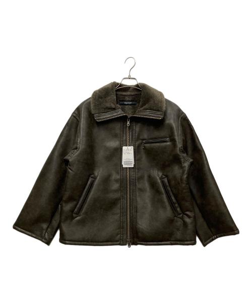 JOURNAL STANDARD（ジャーナルスタンダード）JOURNAL STANDARD (ジャーナルスタンダード) フェイクレザーボアブルゾン ブラウン サイズ:FREEの古着・服飾アイテム
