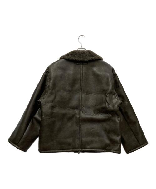 JOURNAL STANDARD（ジャーナルスタンダード）JOURNAL STANDARD (ジャーナルスタンダード) フェイクレザーボアブルゾン ブラウン サイズ:FREEの古着・服飾アイテム