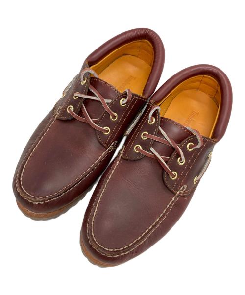 Timberland（ティンバーランド）Timberland (ティンバーランド) 3-EYE BOAT SHOE BURGUNDY (スリーアイシューズ) ブラウン サイズ:26.5の古着・服飾アイテム