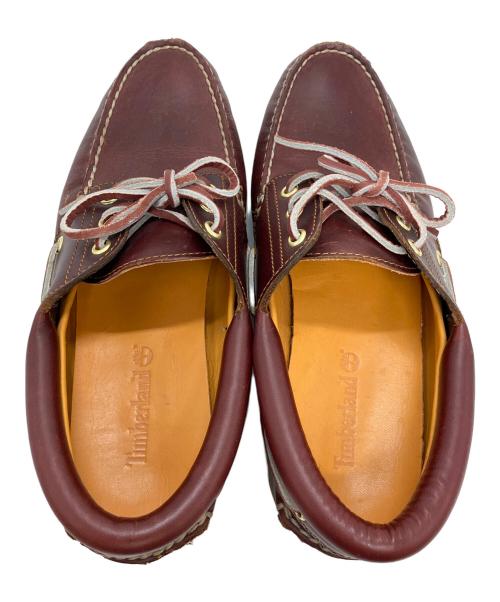 Timberland（ティンバーランド）Timberland (ティンバーランド) 3-EYE BOAT SHOE BURGUNDY (スリーアイシューズ) ブラウン サイズ:26.5の古着・服飾アイテム