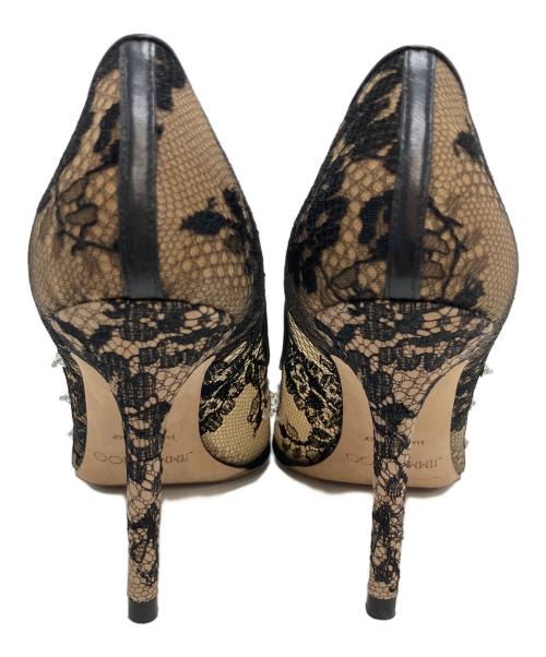 JIMMY CHOO（ジミーチュウ）Jimmy Choo (ジミーチュウ) ヒールパンプス ベージュ×ブラック サイズ:36　1/2の古着・服飾アイテム