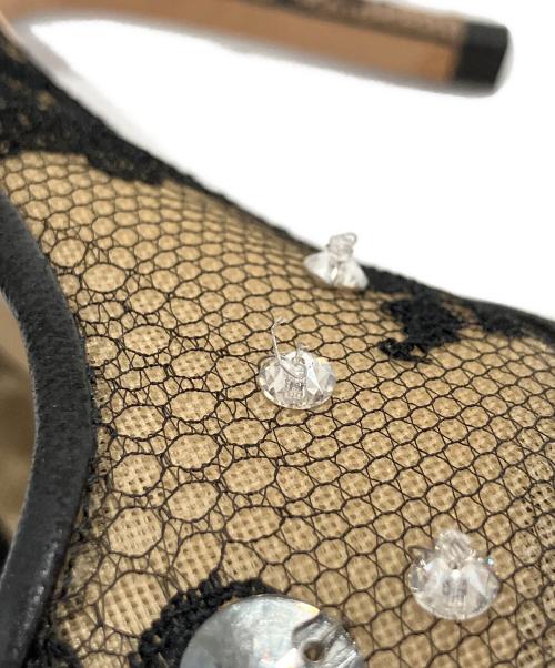 JIMMY CHOO（ジミーチュウ）Jimmy Choo (ジミーチュウ) ヒールパンプス ベージュ×ブラック サイズ:36　1/2の古着・服飾アイテム