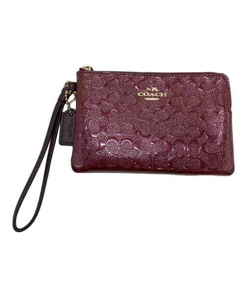 COACH（コーチ）COACH (コーチ) シグネチャーエナメルポール ワインレッドの古着・服飾アイテム