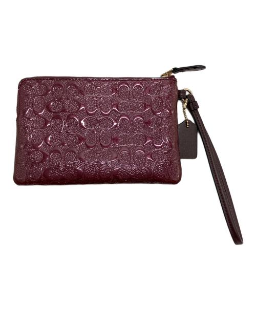 COACH（コーチ）COACH (コーチ) シグネチャーエナメルポール ワインレッドの古着・服飾アイテム