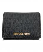 MICHAEL KORSマイケルコース）の古着「コンパクトウォレットミディアム」｜ブラック