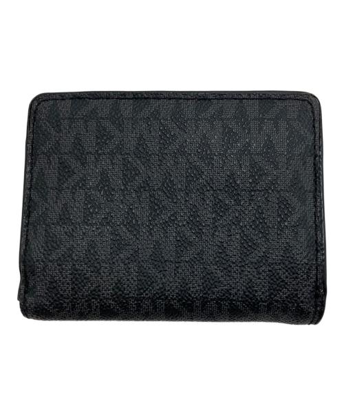 MICHAEL KORS（マイケルコース）MICHAEL KORS (マイケルコース) コンパクトウォレットミディアム ブラックの古着・服飾アイテム