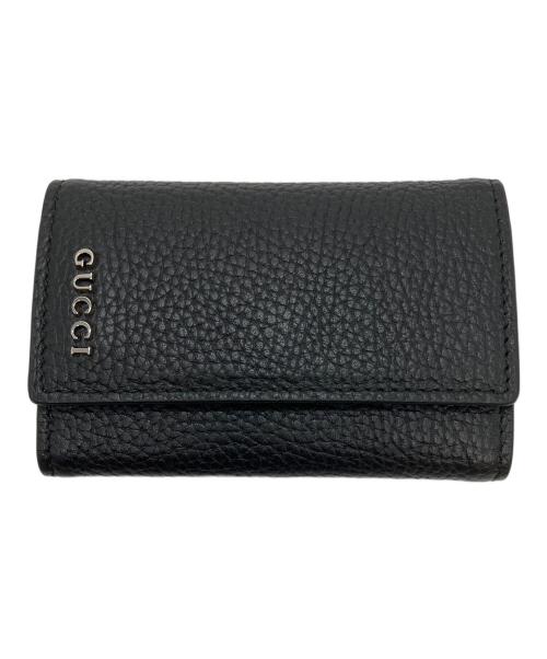 GUCCI（グッチ）GUCCI (グッチ) ロゴキーケース ブラックの古着・服飾アイテム