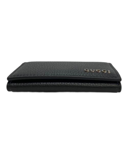GUCCI（グッチ）GUCCI (グッチ) ロゴ カードケース ブラックの古着・服飾アイテム