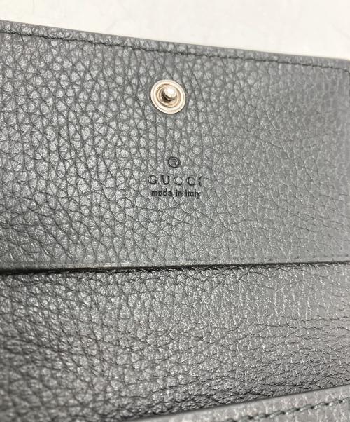 GUCCI（グッチ）GUCCI (グッチ) ロゴ カードケース ブラックの古着・服飾アイテム