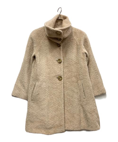 MaxMara（マックスマーラ）MaxMara (マックスマーラ) ジャギーコート ベージュ サイズ:38の古着・服飾アイテム
