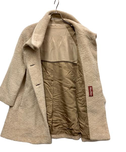 MaxMara（マックスマーラ）MaxMara (マックスマーラ) ジャギーコート ベージュ サイズ:38の古着・服飾アイテム
