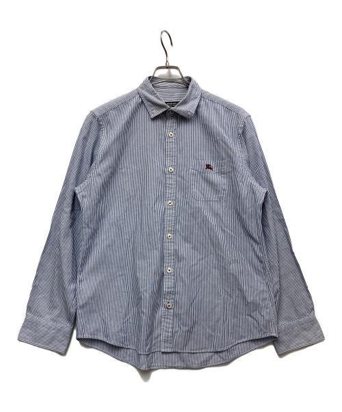 BURBERRY BLACK LABEL（バーバリーブラックレーベル）BURBERRY BLACK LABEL (バーバリーブラックレーベル) 長袖シャツ ブルー×ホワイト サイズ:3の古着・服飾アイテム