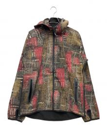 MAMMUT（マムート）の古着「総柄ジャケット」｜レッド×ブラウン