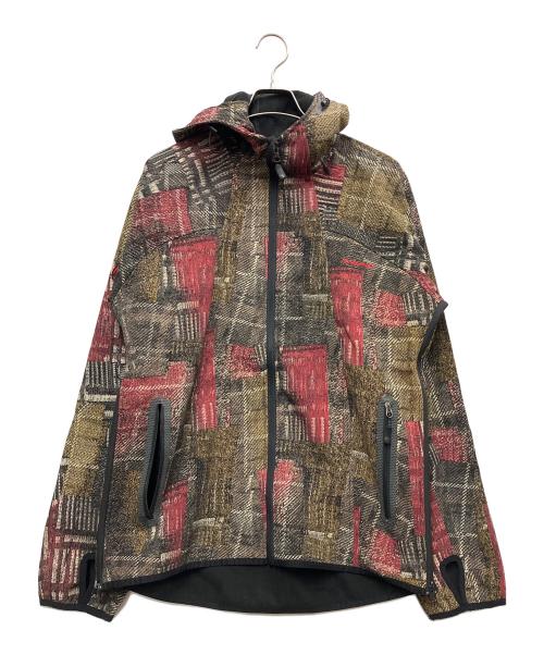MAMMUT（マムート）MAMMUT (マムート) 総柄ジャケット レッド×ブラウン サイズ:Lの古着・服飾アイテム
