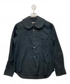 COMME des GARCONSコムデギャルソン）の古着「丸袖ブラウス」｜ブラック