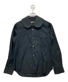COMME des GARCONS（コムデギャルソン）の古着「丸袖ブラウス」｜ブラック