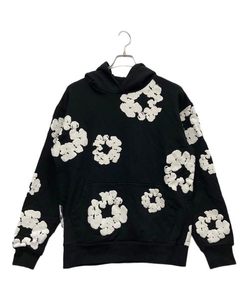 Denim Tears（デニムティアーズ）Denim Tears (デニムティアーズ) Cotton Wreath Hoodie ブラック・ホワイト サイズ:Sの古着・服飾アイテム