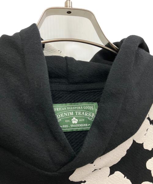 Denim Tears（デニムティアーズ）Denim Tears (デニムティアーズ) Cotton Wreath Hoodie ブラック・ホワイト サイズ:Sの古着・服飾アイテム