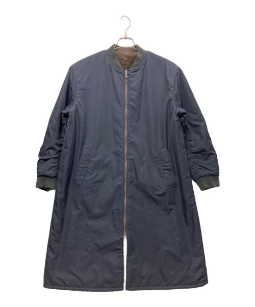 LE GLAZIK（ル グラジック）LE GLAZIK (ル グラジック) ファーライナー MA-1 リバーシブルコート ネイビー サイズ:36の古着・服飾アイテム