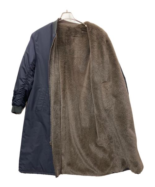 LE GLAZIK（ル グラジック）LE GLAZIK (ル グラジック) ファーライナー MA-1 リバーシブルコート ネイビー サイズ:36の古着・服飾アイテム