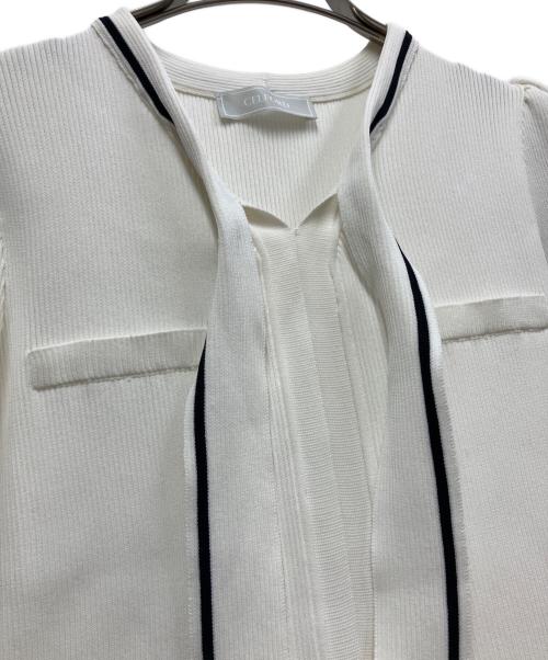 CELFORD（セルフォード）CELFORD (セルフォード) 半袖ワンピース ホワイト サイズ:36の古着・服飾アイテム