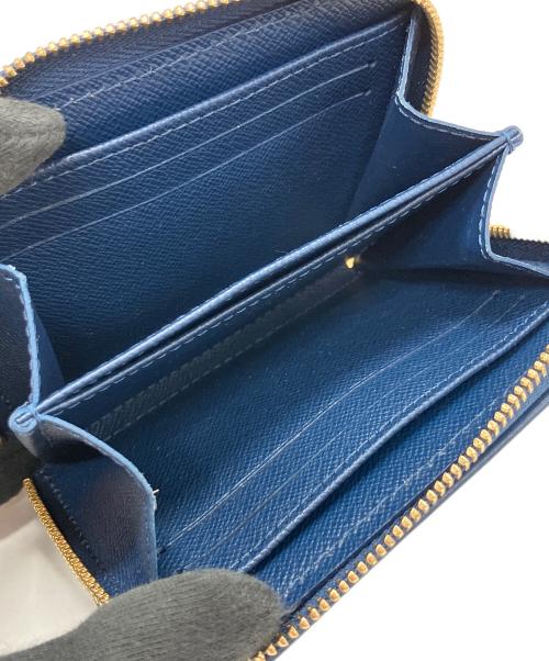 LOUIS VUITTON（ルイ ヴィトン）LOUIS VUITTON (ルイ ヴィトン) ラウンドファスナー財布 ネイビー×ホワイトの古着・服飾アイテム