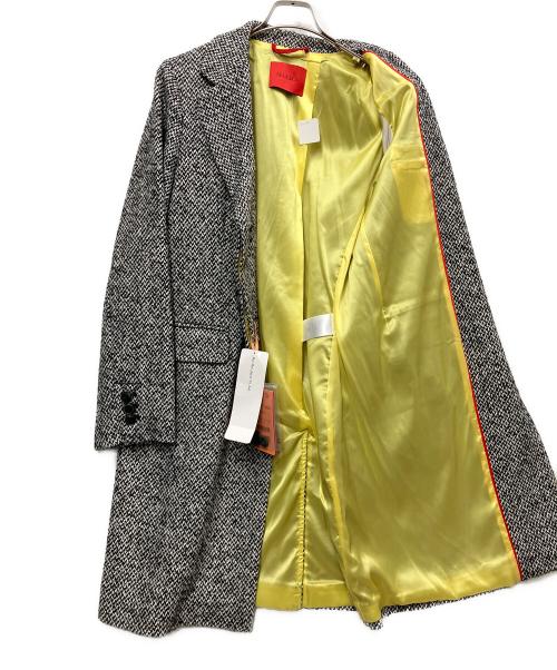 MAX&Co.（マックスアンドコー）MAX&Co. (マックスアンドコー) チェスターコート ブラック×イエロー サイズ:46の古着・服飾アイテム