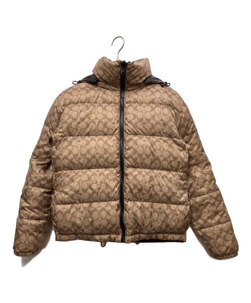 COACH（コーチ）COACH (コーチ) リバーシブルダウンジャケット ベージュ サイズ:XSの古着・服飾アイテム
